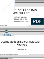 TM 4. Dogma Sentral Biologi Molekuler 1 - Replikasi