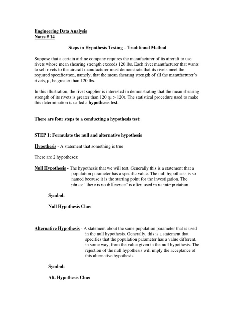 Engineering Data and Analysis - Notes 14 | PDF | Finance & Money ...
