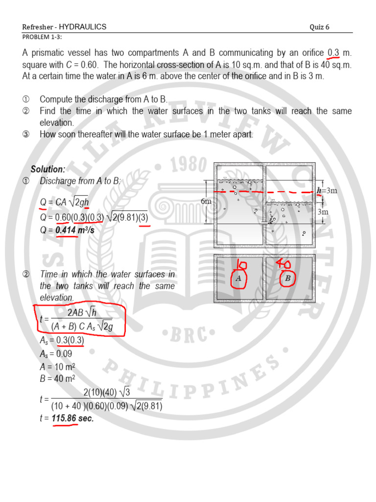 Hyd - Ref - Sol - 6 - 23 Sept 2023 | PDF | Pressure | Pump