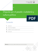 Disputas Por El Pasado: Ciudadanía y Cultura Política