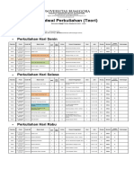 Jadwal Perkuliahan (Teori)