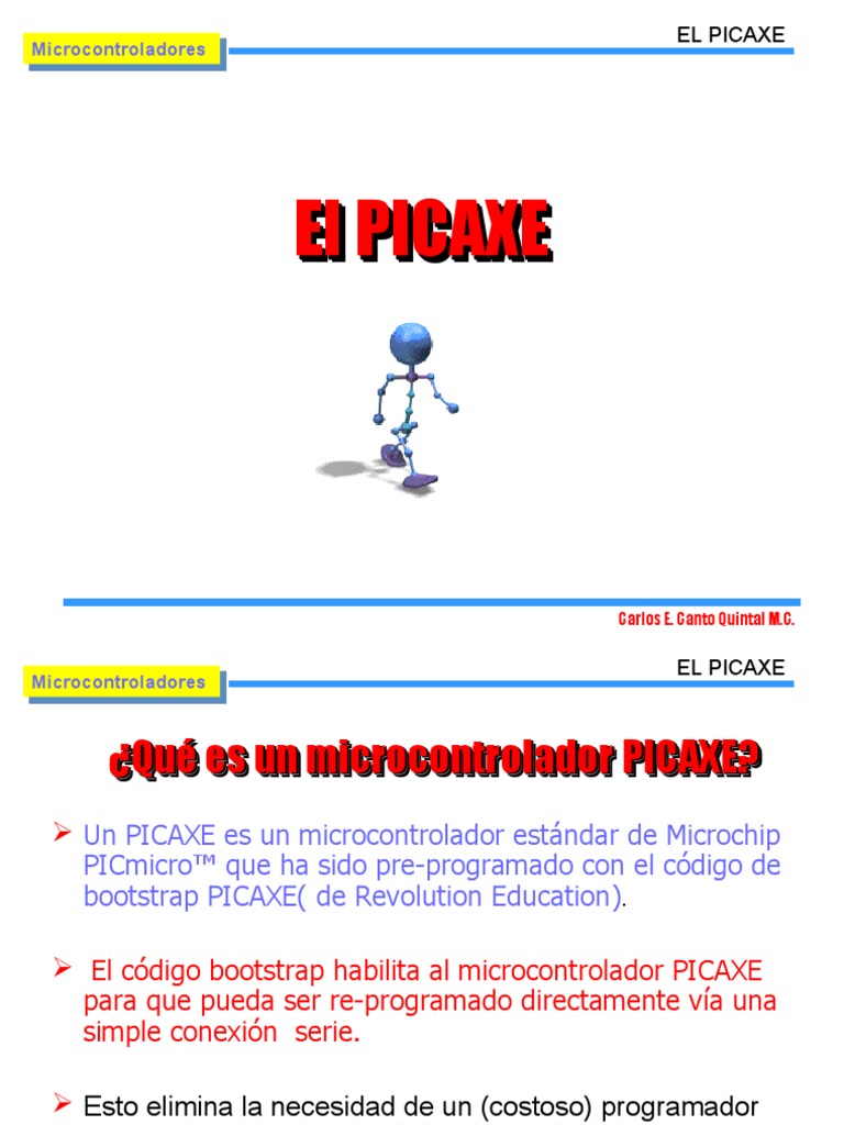 El Picaxe 1 | PDF | Microcontrolador | Memoria del ordenador