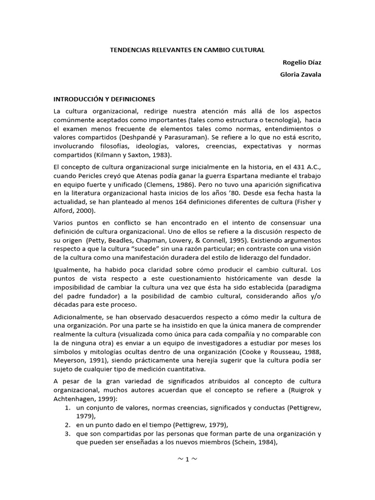 Tendencias - Relevantes - en - Cambio - Cultural | PDF