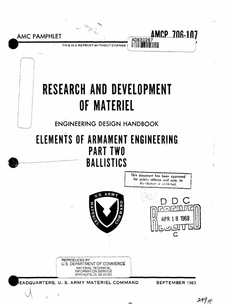 Ballistics Engineering Handbook | PDF | Jet Engine | Ballistic Missile
