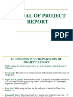 Manual of Project Report