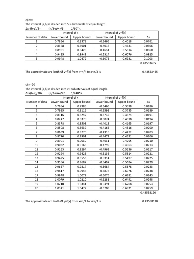 Task 7c | PDF | Interval (Mathematics) | Space