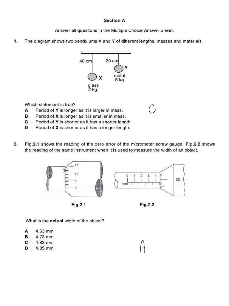 Physics o level prelim paper 1 pdf light gases