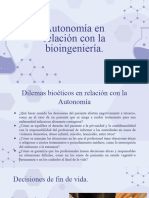 Autonomía Bioética