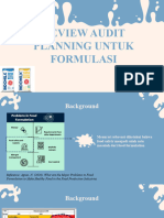 Review Audit Planning Untuk Formulasi