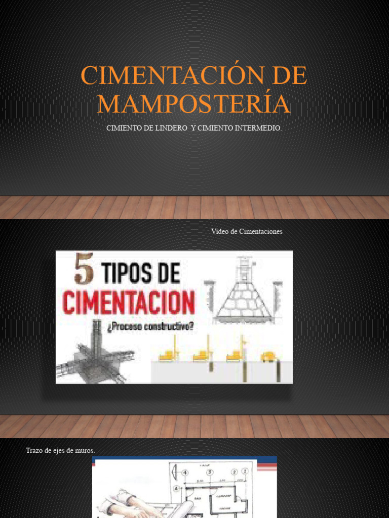 Cimentación de Mampostería 2 | PDF | Fundación (Ingeniería) | Ingeniero