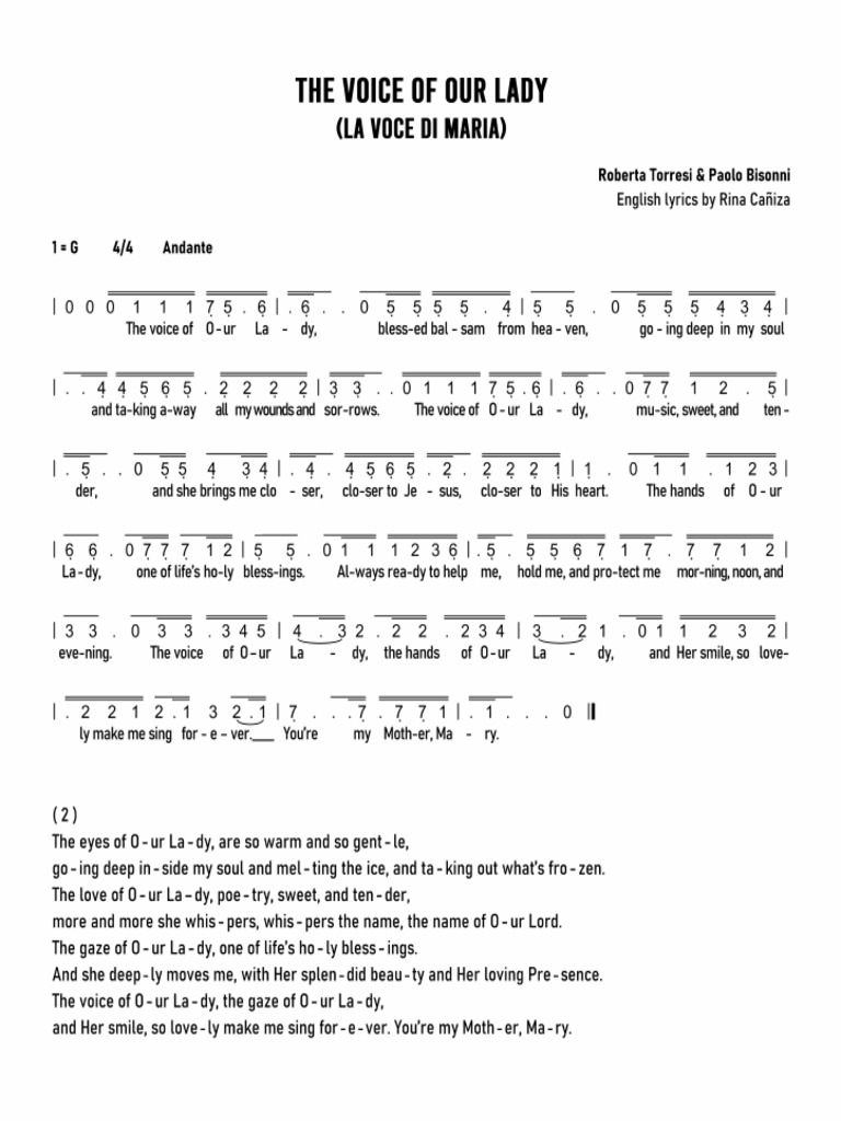 La Voce Di Maria English PDF