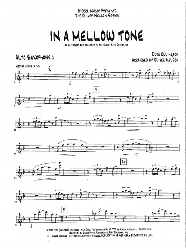 In A Mellow Tone | PDF