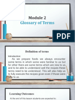 Module 2 Glosssary of Terms