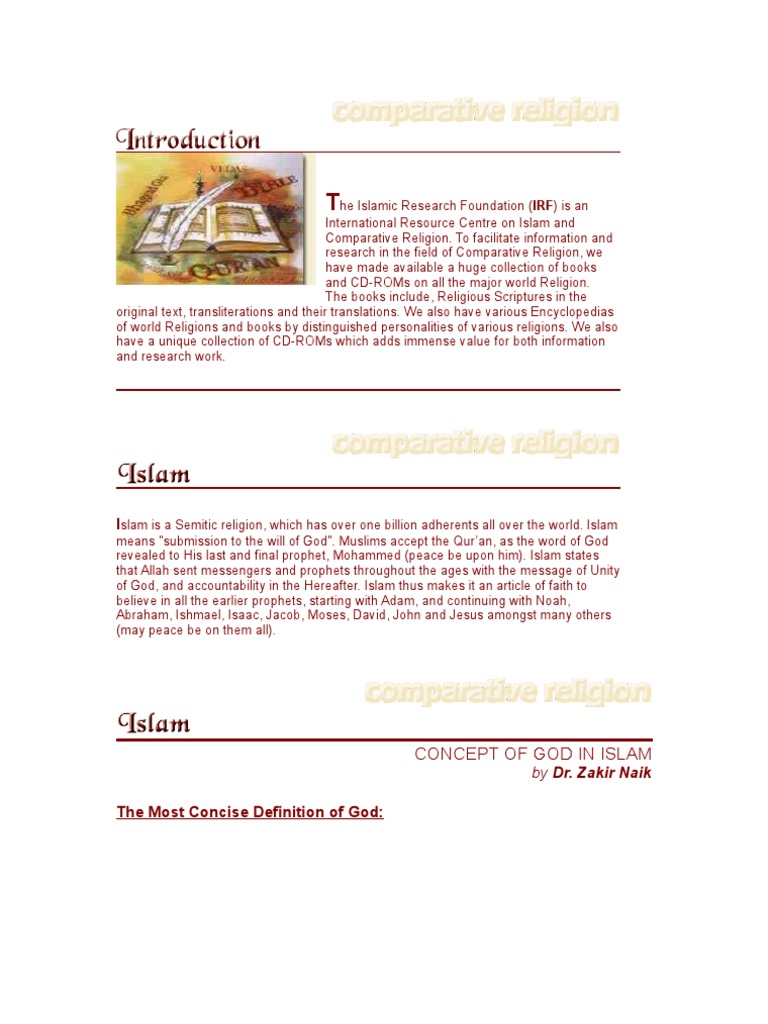 Comparative Religion Study | PDF | Philosophy