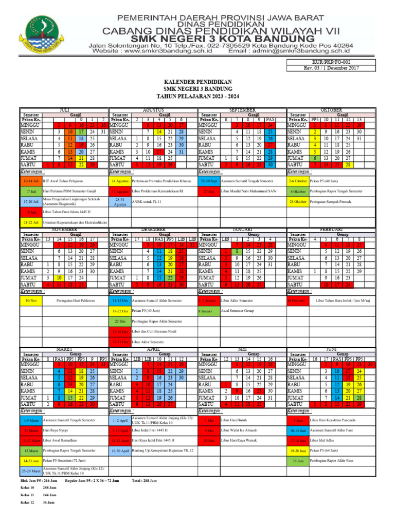 Kaldik SMKN 3 Bandung 20252025 PDF