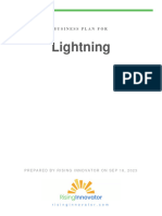 Lightning Business Plan