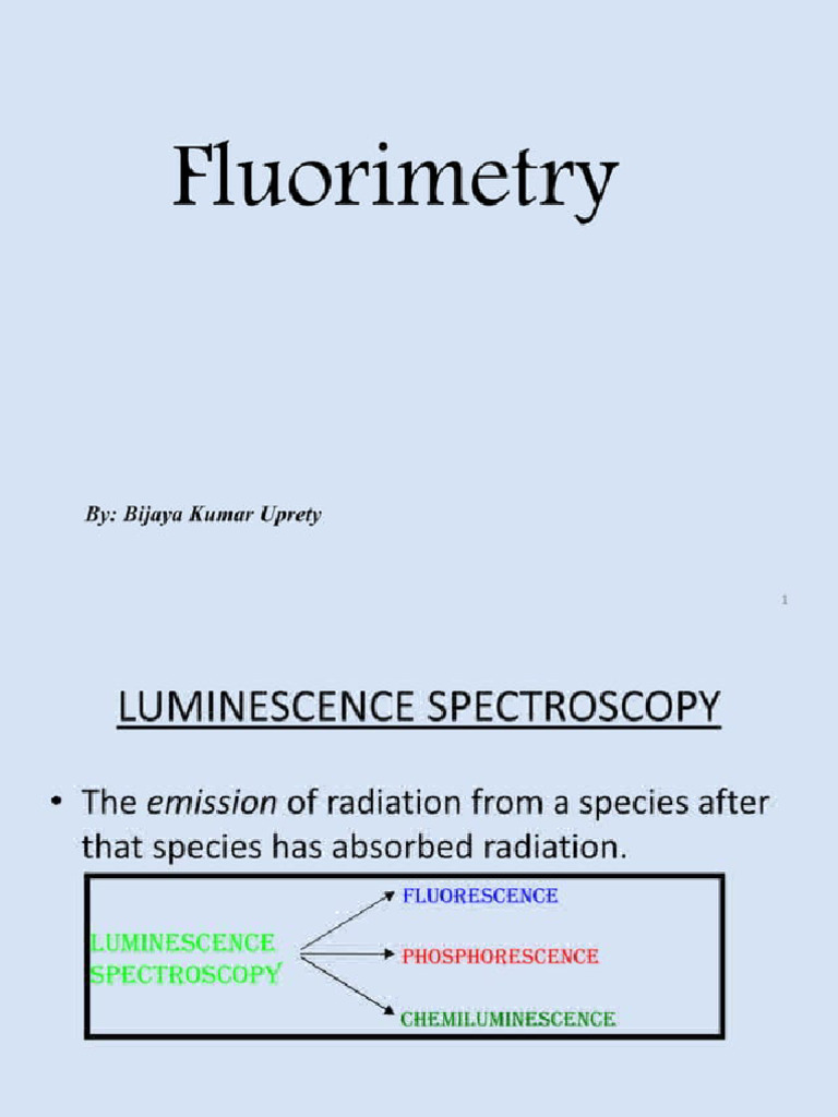 Fluorimetry PDF