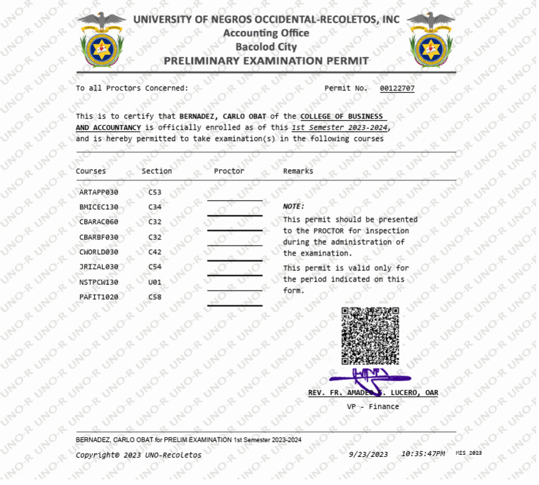 print-exam-permit-pdf