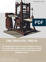 1400 - 1499  The history of printing during the 15th century