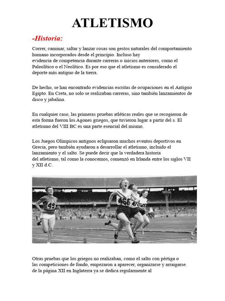 Trabajo de E.fisica | PDF | Deporte del atletismo | Deportes