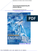 Introduction To Environmental Engineering 5th Edition Davis Solutions Manual