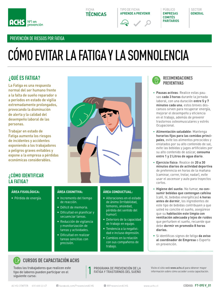 Cómo Evitar La Fatiga y La Somnolencia | PDF | Dormir | Medicina CLINICA