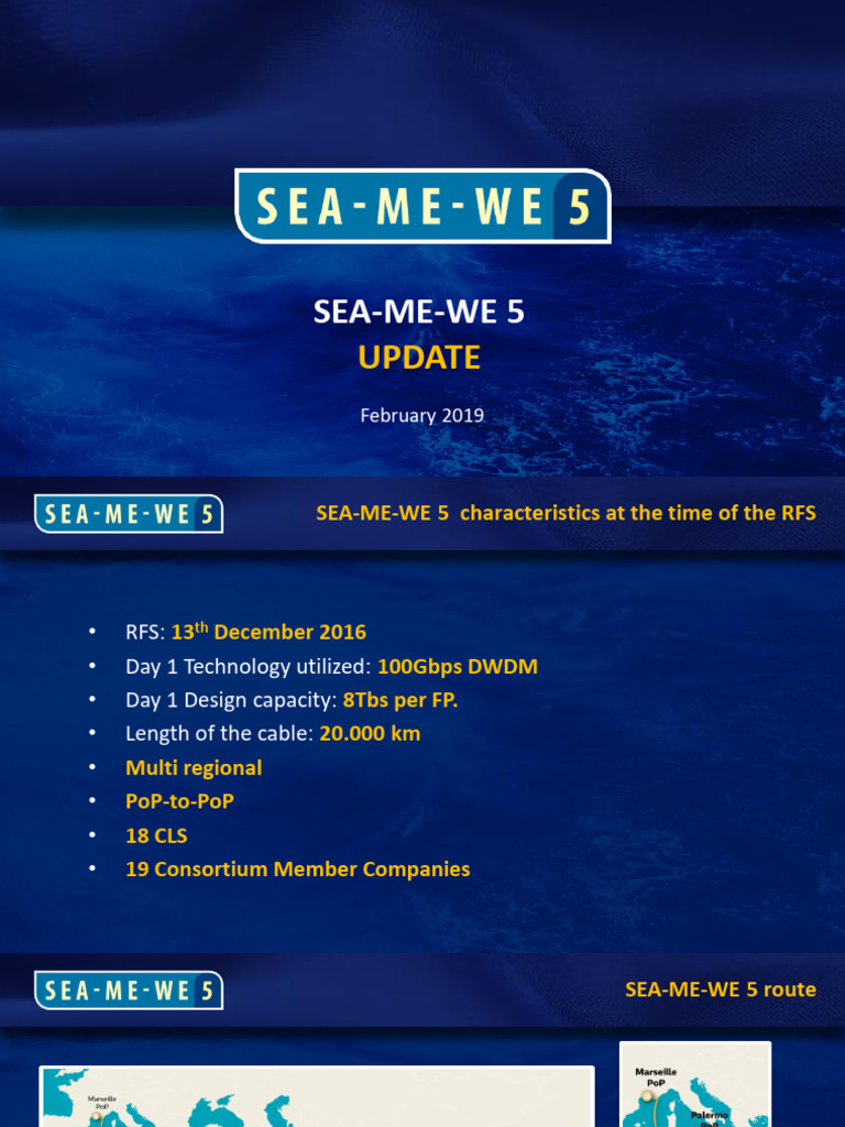 SEA-ME-WE 5 Cable System Update | PDF | Electronics ...