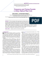 Fiber-Optic Frequency and Timing Transfer Over An Urban Optical Fiber Link