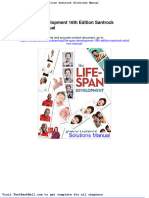 Life Span Development 16th Edition Santrock Solutions Manual
