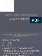 Cultura e PatrimÓnio