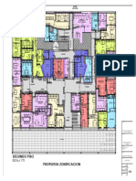 Segundo Piso Propuesta Zonificacion: ESCALA 1/75