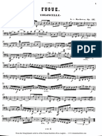 Beethoven Fugue For String Quintet VLC