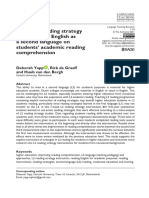 Effects of Reading Strategy Instruction in English As A Second Language On Students' Academic Reading Comprehension Deborah Yapp