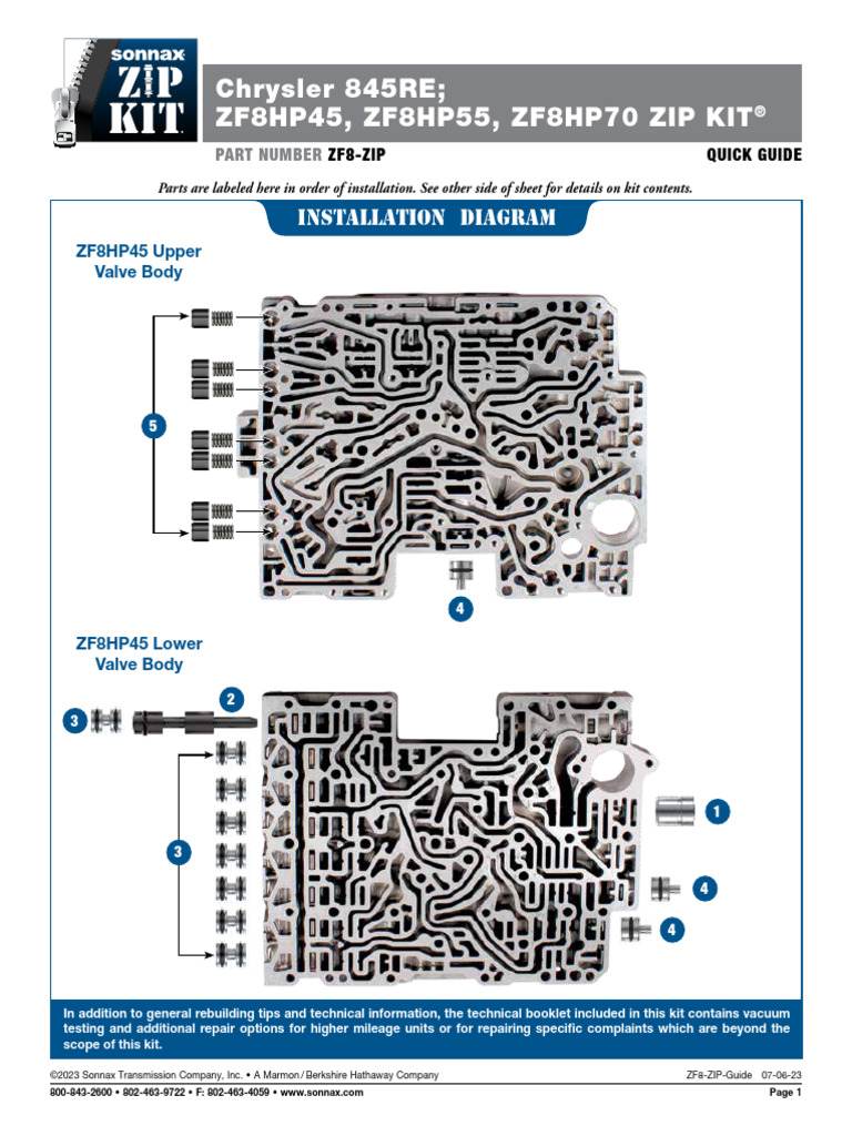 ZF8 Zip in | PDF | Automatic Transmission | Valve