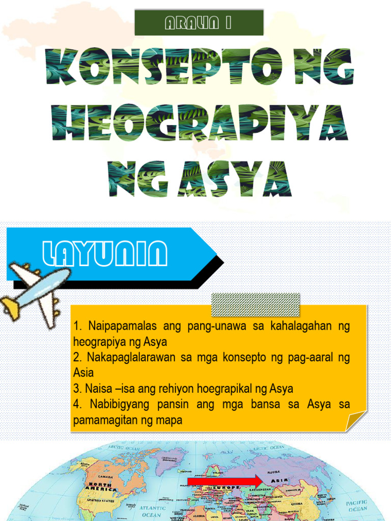 Week 1 Konsepto Ng Heograpiya Ng Asya Pdf