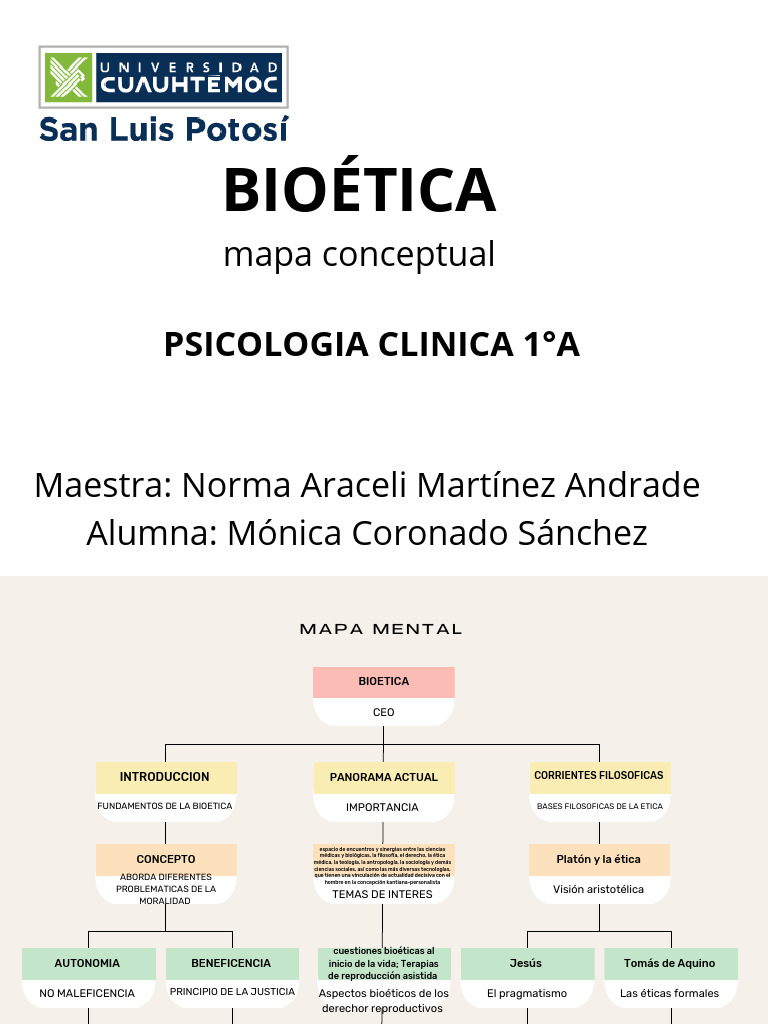 Mapa Conceptual de la Bioética | PDF | Bioética | Science