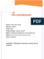 Actividad 1. Planeación, Dirección y Control de Una Empresa.