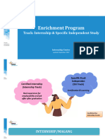 Materi Sosialisasi Enrichment Track Internship & SSI