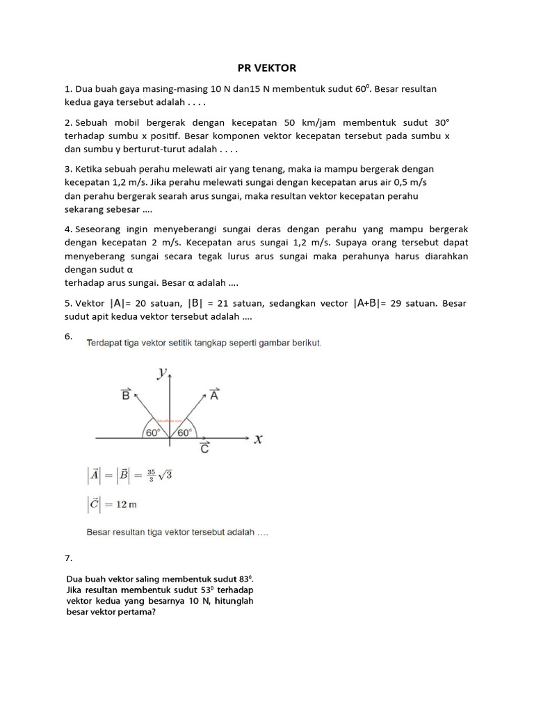 Analisis Gaya dan Vektor dalam Fisika | PDF