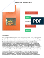 Economie Du Changement Technique PDF, Télécharger