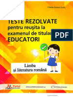 Teste TITULARIZ - LB Si LIT ROM Educatori - C Luca 2022