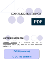 COMPLEX SENTENCE Session 10