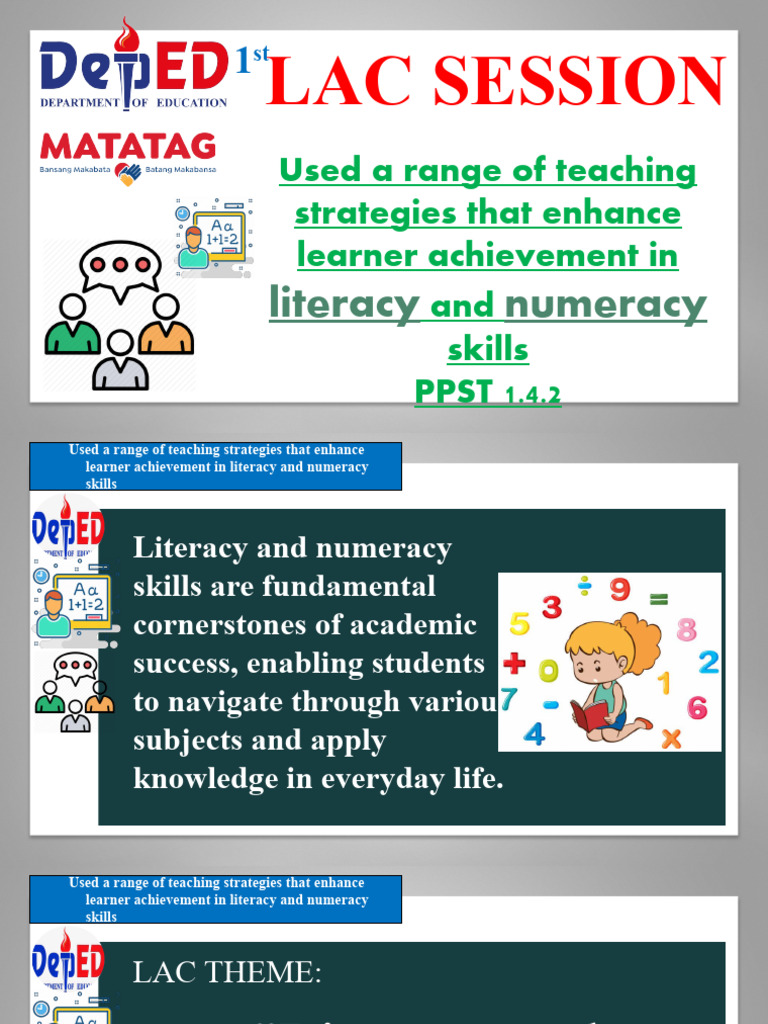Enhancing Literacy and Numeracy Skills | PDF | Literacy | Learning