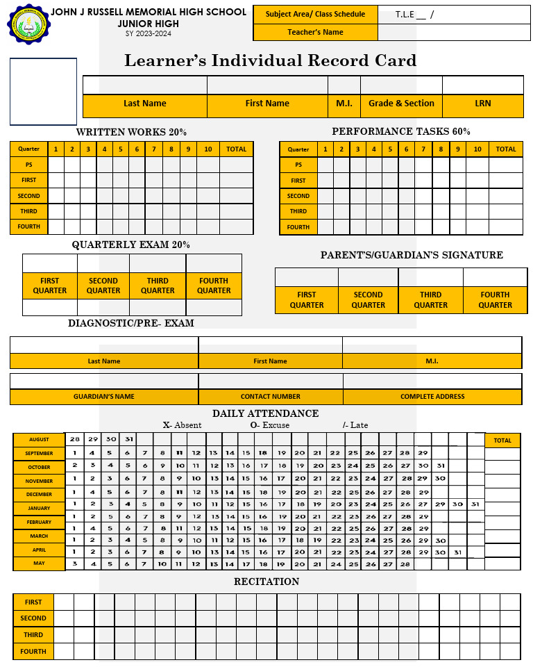 Learners Individual Record Matatag Meaning Tagalog To English