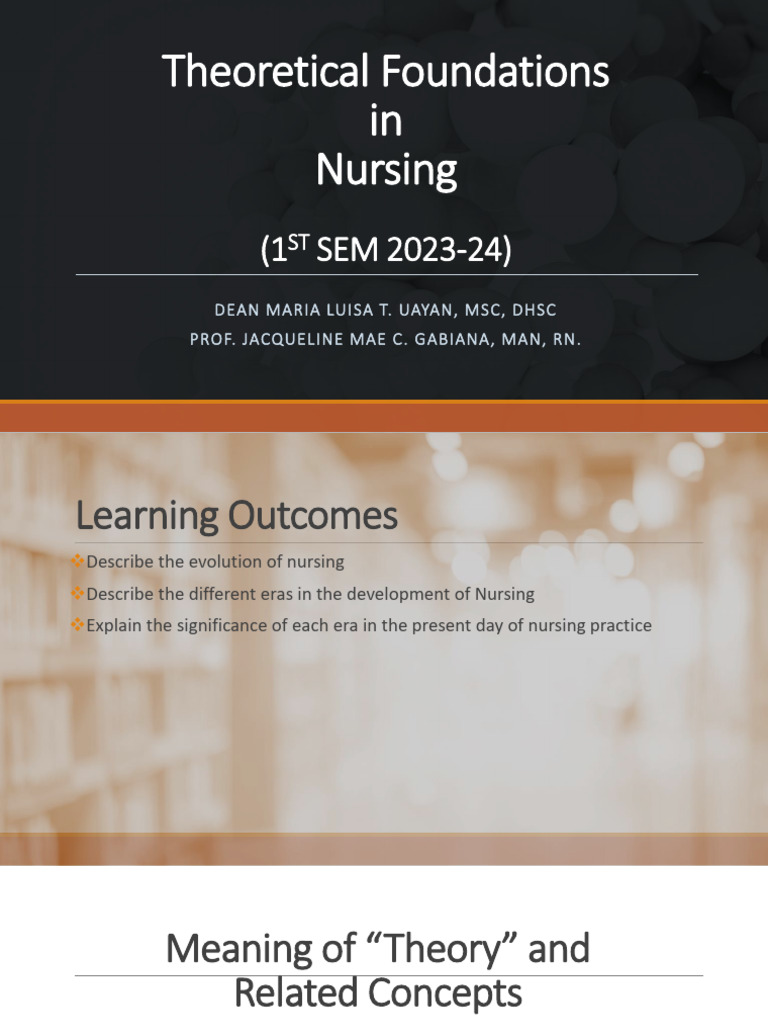 TFN Module 1 | PDF | Florence Nightingale | Nursing