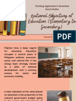 National Objectives of Education