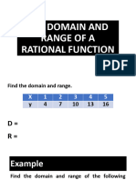 7 - The Domain and Range of A Rational Function