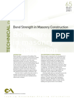 Bondstrengthmasonry TBR