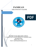 Panduan Indikator Mutu Klinik.