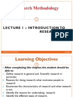 Lecture 1 Introduction To Research
